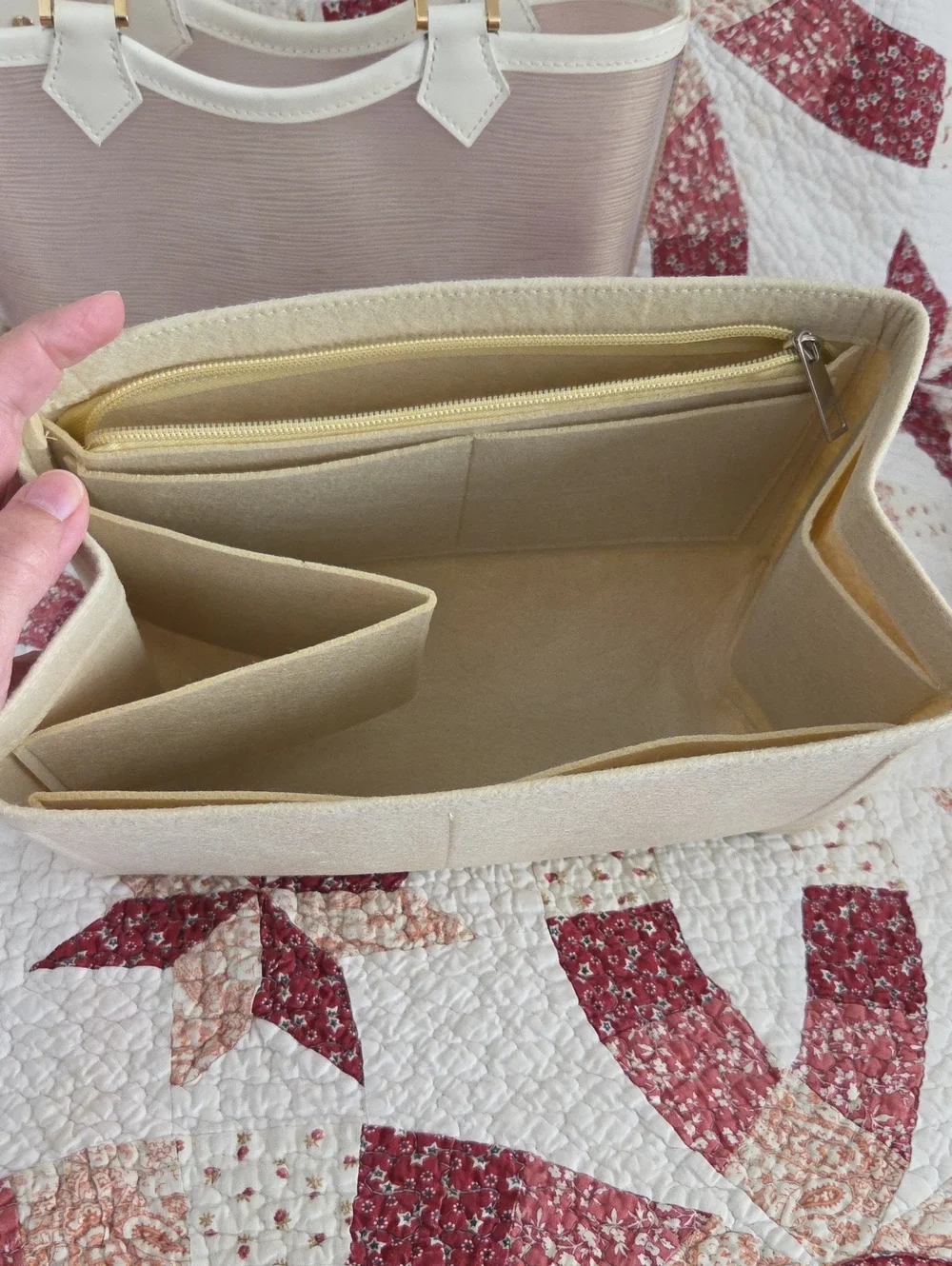 Louis Vuitton Epi Plage Lagoon Bay Clear Rare w/ unbranded insert organizer